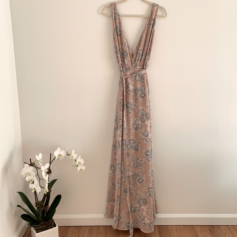 Lovers + Friends Floral Maxi Wrap Dress NWOT